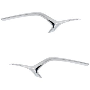 Front Bumper Grille Molding Assembly Pair/Set for Mazda 3 (2019-2023) Sedan, Right (Passenger) and Left (Driver), Suitable for Japan/Mexico Built Vehicles, Replacement