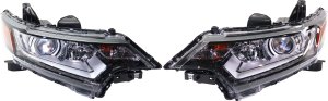 Headlight Assembly for Mitsubishi Outlander 2017-2020, Outlander PHEV 2018-2022, Right (Passenger) and Left (Driver), Halogen Replacement Pair/Set
