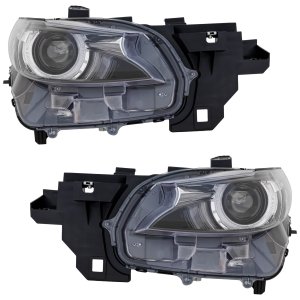 LED Headlight Assembly for Mazda CX-9 2016-2021, Right (Passenger) and Left (Driver) with Adaptive Headlights, Replacement Pair/Set
