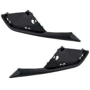 Front Fog Light Cover for Mazda CX-3 2019-2022, Right (Passenger) and Left (Driver), Black, Without Bright Molding, Replacement Pair/Set