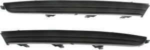 Front Fog Light Cover for Mazda CX-5, Right (Passenger) and Left (Driver) Side, 2017-2021, Textured Black Replacement Pair/Set