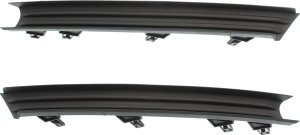 Front Fog Light Molding Pair/Set for Mazda CX-5 2017-2021, Right (Passenger) and Left (Driver), Textured Black Replacement