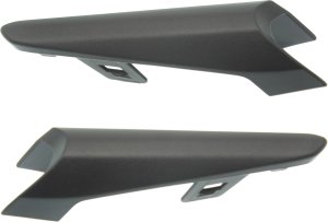 Pair/Set - Front Fog Light Cover for Mazda 3 Sport 2017-2018, Right (Passenger) and Left (Driver), Textured Black Bezel, Mexico Built, Replacement