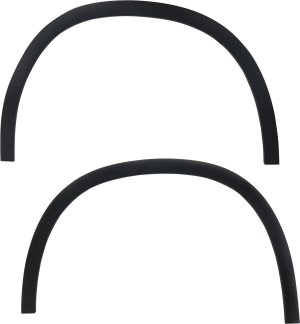 Front Wheel Opening Molding Pair/Set for Mercedes-Benz GLA250 (2015-2020), GLA45 AMG (2015-2019), Textured Black, Right (Passenger) and Left (Driver) Replacement