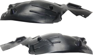 Front Fender Liner Pair/Set for Mercedes-Benz C-Class 2015-2017, Right (Passenger) and Left (Driver), Rear Section, Excludes C63 AMG Model, Fits Convertible/Coupe 2017 and Sedan - Replacement