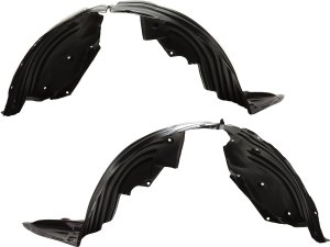 Front Fender Liner Pair/Set for 2016-2023 Mazda CX-9, Right (Passenger) and Left (Driver), Replacement