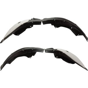 Front Fender Liner Leather Pair/Set for 2019-2023 Mazda 3 Hatchback, Right (Passenger) and Left (Driver) Side, Replacement