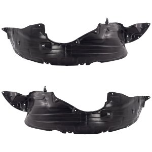 Pair/Set - Front Fender Liner for Mazda CX-7 2010-2012, Right (Passenger) and Left (Driver), Inner, Plastic, Vacuum Form Replacement Set
