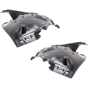 Front Fender Liner Pair/Set for Mercedes-Benz C300/C43 AMG 2017-2023, Right (Passenger) and Left (Driver), Rear Section, Compatible with Convertible/Coupe/2018-2021 Sedan, Replacement