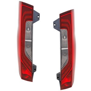 Tail Light Assembly Pair/Set for Mercedes Benz Sprinter 2019-2022, Right (Passenger) and Left (Driver), Halogen with LED Accent Light, without Logo, Cargo/Passenger Van, Replacement