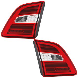 Pair/Set - Tail Light Assembly for Mercedes-Benz ML-Class 2012-2015, Inner, Right (Passenger) and Left (Driver), Halogen Replacement Set