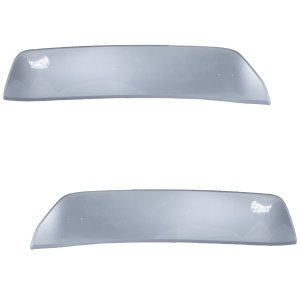 Pair/Set - Rear Bumper Molding Extension Cover for Mitsubishi Eclipse Cross 2018-2020, Silver, Right (Passenger) and Left (Driver) Replacement