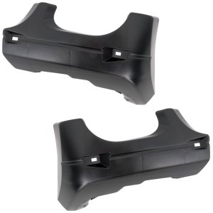 Front Bumper Bracket Pair/Set for Nissan Frontier 2007-2021, Right (Passenger) and Left (Driver), Black Plastic Side Cover Brackets, Replacement