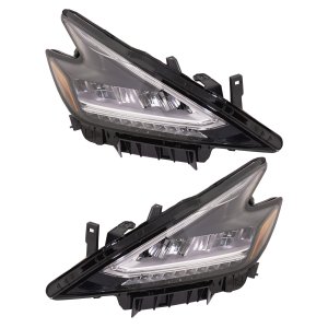 Headlight Assembly LED Pair/Set for Nissan Murano 2019-2021, Right (Passenger) and Left (Driver), Replacement