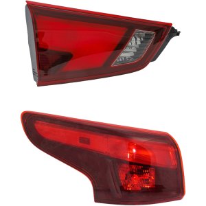 Tail Light Set for 2017-2019 Nissan Rogue Sport, Left (Driver) Inner and Outer, Halogen Replacement