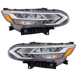 Headlight Assembly Pair/Set for Nissan Sentra 2020-2023, Right (Passenger) and Left (Driver), LED Reflector Type Light Replacement