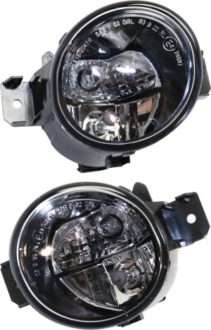 Pair/Set - Front Fog Light Assembly for 2013-2018 Altima and 2013-2016 Pathfinder, Halogen, with Daytime Running Light, Left (Driver) and Right (Passenger), Canada Built Vehicle, Nissan Replacement