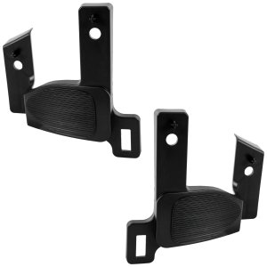 Pair/Set - Fog Light Cover for 2021-2023 Nissan Rogue S/SV Models, Right (Passenger) and Left (Driver), Painted Black, USA Built Vehicle Replacement