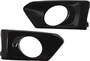 Front Fog Light Molding Pair/Set for Nissan Altima 2019-2022, Right (Passenger) and Left (Driver), Black Replacement