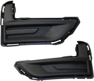 Front Fog Light Cover for Nissan Rogue 2017-2020, Right (Passenger) and Left (Driver), Textured Black Pair/Set of 2 Replacement