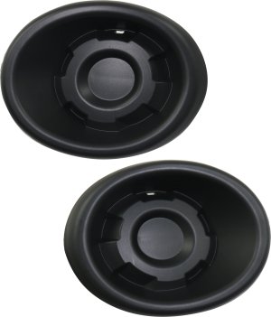 Fog Light Cover Pair/Set for Nissan Pathfinder 2013-2016, Right (Passenger) and Left (Driver), Textured Black Finisher, 2014-2014 Hybrid Model Replacement