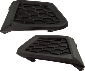 Fog Light Cover Pair/Set for Nissan Altima 2019-2022, Textured Black, Right (Passenger) and Left (Driver) Sides Replacement