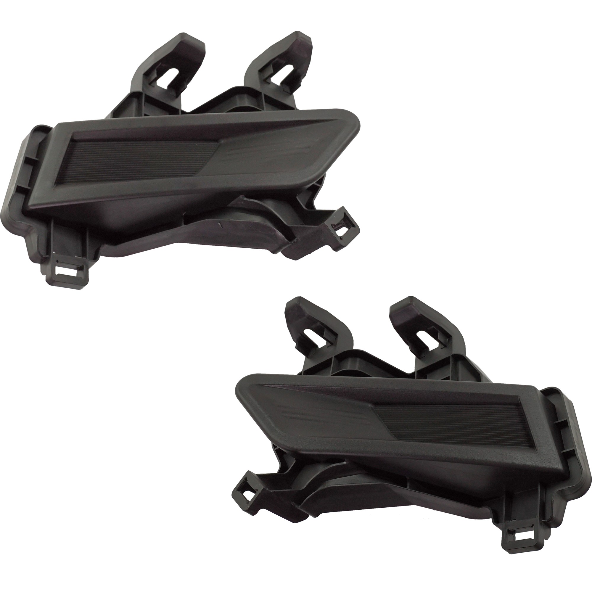 Pair/Set - Fog Light Cover for Nissan Kicks 2018-2020, Right (Passenger) and Left (Driver), Textured Black Replacement
