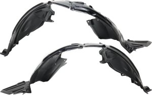 Front Fender Liner Pair/Set for 2017-2019 Nissan Sentra (Right Passenger & Left Driver), 1.6L Turbo Engine, Excludes Nismo Model, Replacement