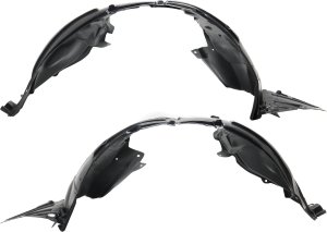 Front Fender Liner Pair/Set for 2017-2019 Nissan Sentra, Right (Passenger) and Left (Driver), Nismo Model Replacement