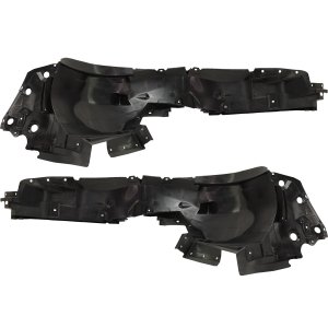 Front Fender Liner Pair/Set for 2020-2021 Nissan Versa, Right (Passenger) and Left (Driver) Side Replacement