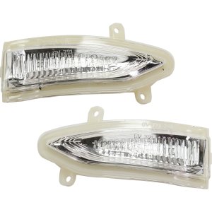 Mirror Signal Light Assembly Pair/Set for Nissan Altima Sedan (2013-2018) and Sentra (2013-2019), Right (Passenger) and Left (Driver) Side, Replacement