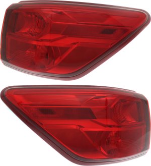 Tail Light Assembly Pair/Set for Nissan Pathfinder 2017-2020, Outer, Right (Passenger) and Left (Driver), Replacement