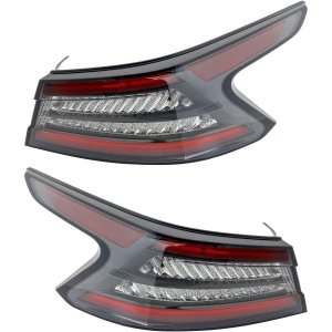 LED Tail Light Assembly Pair/Set for Nissan Maxima 2019-2023, Right (Passenger) and Left (Driver) Side Replacement