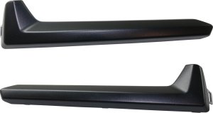 Front Bumper Molding Pair/Set for Subaru Forester (2017-2018), Textured, Right (Passenger) and Left (Driver), 2.5L Engine, Replacement