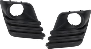 Fog Light Molding Pair/Set for 2022 Subaru Forester, Right (Passenger) and Left (Driver), Textured Black, without Chrome Finisher, Replacement