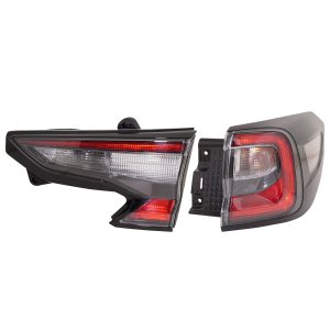 Tail Light Assembly Set for Subaru Outback 2020-2020, Right (Passenger) Side, Inner and Outer, LED, Replacement