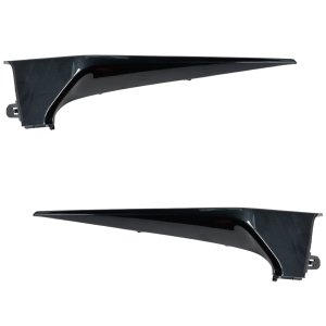 Front Bumper End Pair/Set for Toyota Corolla 2020-2022, Lower Extension, Dark Gray Paint, Right (Passenger) and Left (Driver), SE/XSE Sedan Model, Excluding Apex and Nightshade Editions - Replacement