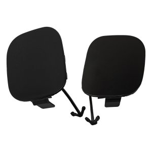 Front Bumper Tow Hook Cover Pair/Set for Toyota Highlander 2014-2016, Includes Right (Passenger) & Left (Driver) Covers and Hybrid, Replacement
