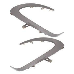 Front Bumper Molding Pair/Set for Toyota Camry 2021-2022, Painted Dark Gray, Right (Passenger) and Left (Driver), LE Models Replacement