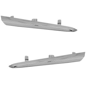 Front Bumper Molding Pair/Set for 2018-2019 Toyota Yaris, Includes Right (Passenger) and Left (Driver) Sides, Replacement