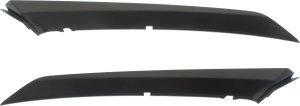Front Bumper Molding Pair/Set for 2018-2019 Toyota Camry SE Model, Upper, Textured, Right (Passenger) and Left (Driver), Japan Built, Replacement