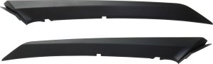 Front Bumper Molding Pair/Set for Toyota Camry 2018-2022, Right (Passenger) and Left (Driver), Upper Position, Textured, SE Model, Built for North American Market Replacement