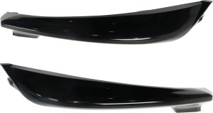 Front Bumper Molding Pair/Set for Toyota Camry 2018-2020, Outer, Primed (Ready to Paint), Right (Passenger) and Left (Driver), Without TRD Package, XSE Model Replacement