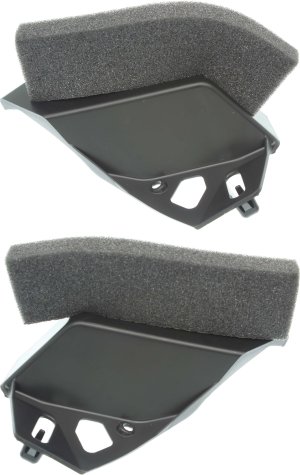 Front Bumper Filler Pair/Set for 2018-2022 Toyota Camry, Right (Passenger) and Left (Driver), Front Cover Pad for Hybrid SE, SE, TRD, XSE Models - Replacement