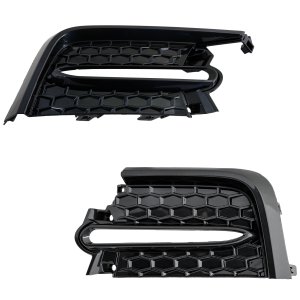 Front Fog Light Cover for Toyota Corolla Sedan 2020-2022, Dark Gray, Right (Passenger) and Left (Driver), Replacement Pair/Set