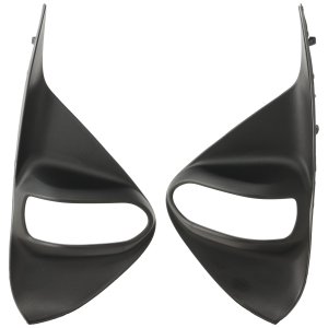 Front Fog Light Molding Pair/Set for Toyota Prius Prime 2017-2022, Right (Passenger) and Left (Driver), Textured Black Replacement