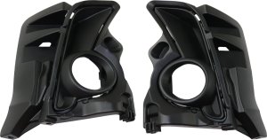 Front Fog Light Molding Pair/Set for Toyota Highlander 2017-2019, Right (Passenger) and Left (Driver), Textured Replacement