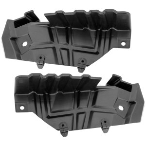 Front Bumper Air Intake Duct Pair/Set for 2014-2023 Toyota 4Runner, Right (Passenger) and Left (Driver), Chrome Trim, Replacement