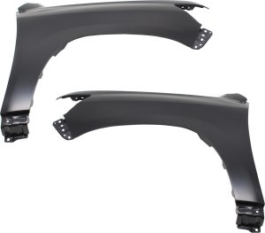 Front Fender Pair/Set for Toyota Land Cruiser 2016-2021, Right (Passenger) and Left (Driver), Steel, Primed (Ready to Paint) Replacement