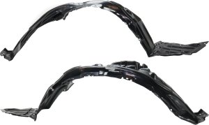Front Fender Liner Pair/Set for Toyota Prius Prime 2017-2018, Right (Passenger) and Left (Driver) with Insulation Foam, Light Replacement